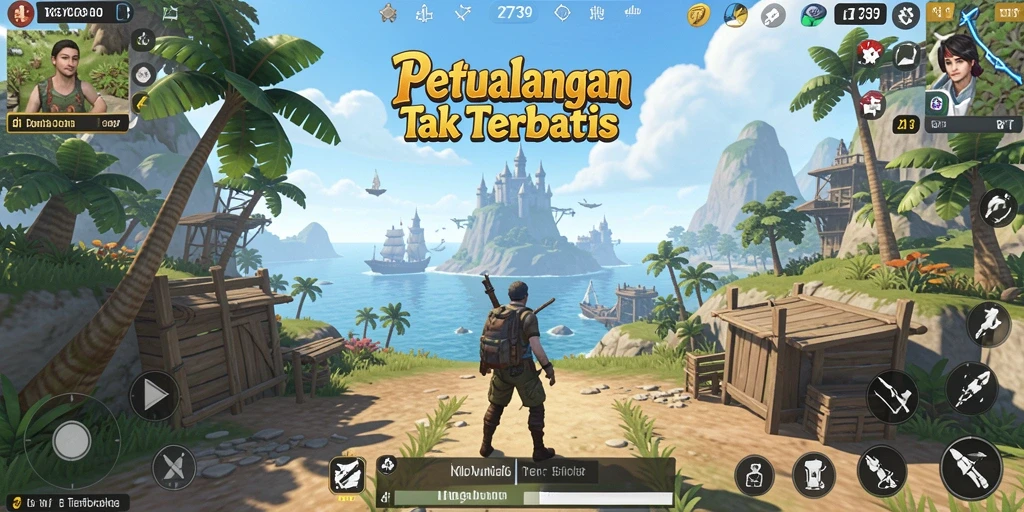 Screenshot gameplay 2739 menampilkan petualangan di dunia terbuka.
