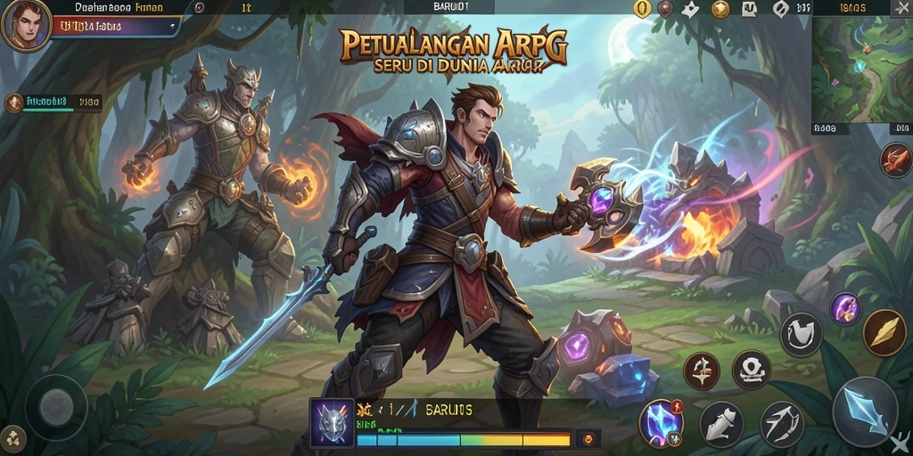Tampilan gameplay menarik dari BARU01 yang penuh aksi.