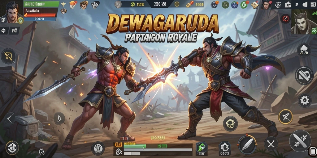 Tangkapan layar gameplay DEWAGARUDA yang menegangkan di battlefield.