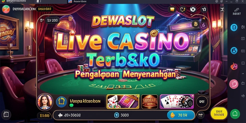 Tampilan permainan Live Casino DEWASLOT yang menarik dan interaktif.