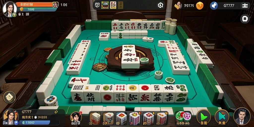 Tampilan gameplay menarik dari GT777 saat bermain Mahjong.