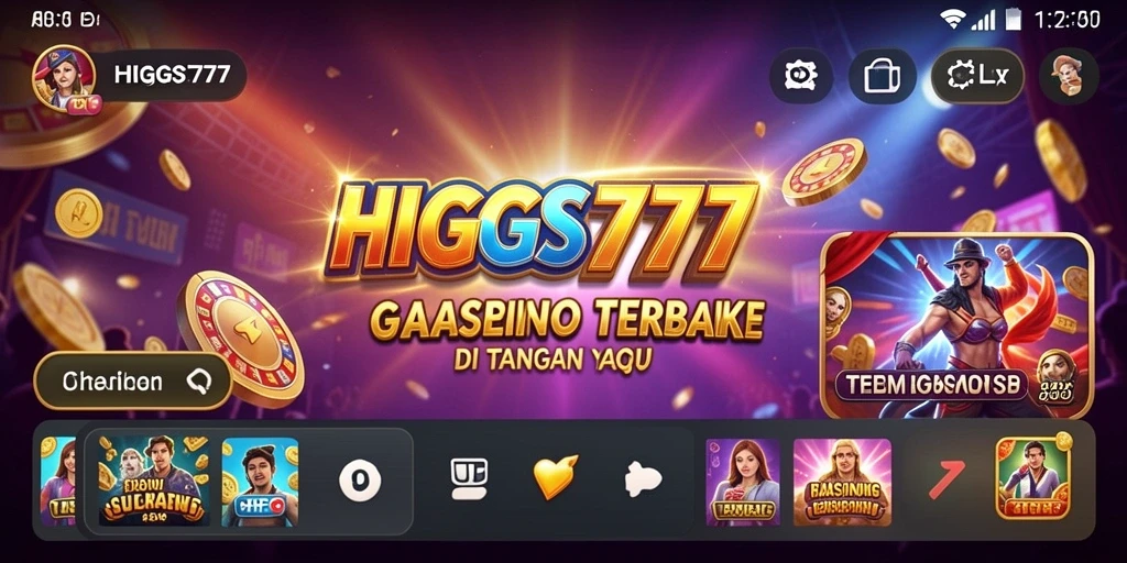 Tampilan gameplay HIGGS777 yang menarik dan dinamis.