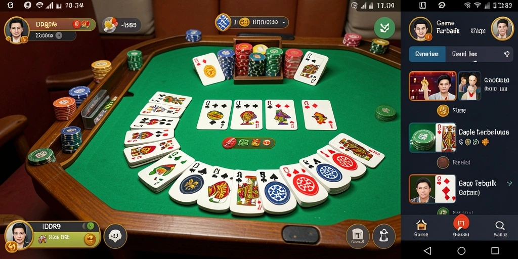 Screenshot IDR89 menampilkan gameplay Gaple yang seru dan interaktif.