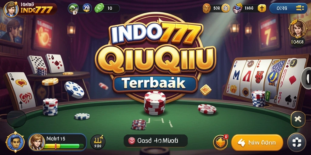 Tampilan gameplay QiuQiu di INDO777 dengan fitur interaktif.