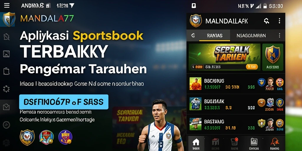 Tampilan menarik dari gameplay dalam aplikasi MANDALA77.