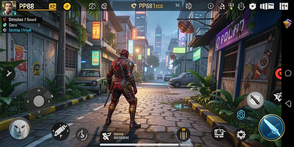 Tampilan gameplay yang menarik dalam PP88 dengan berbagai elemen simulasi.