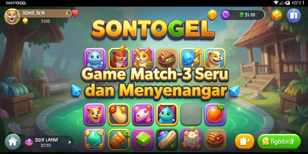 Tampilan gameplay seru di SONTOGEL yang penuh warna.