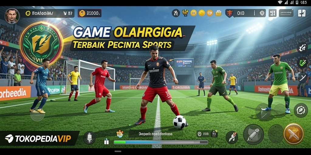 Screenshot permainan TOKOPEDIAVIP yang menampilkan aksi olahraga seru.